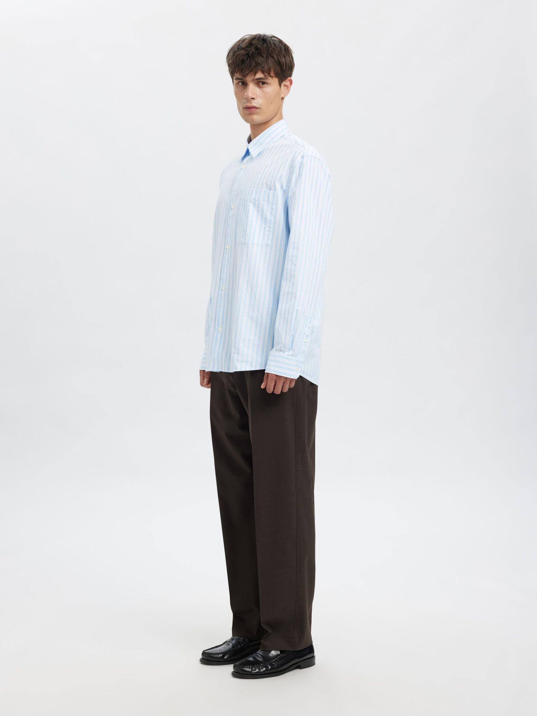 RELAXED FIT HEMD, Cashmere Blue, highres