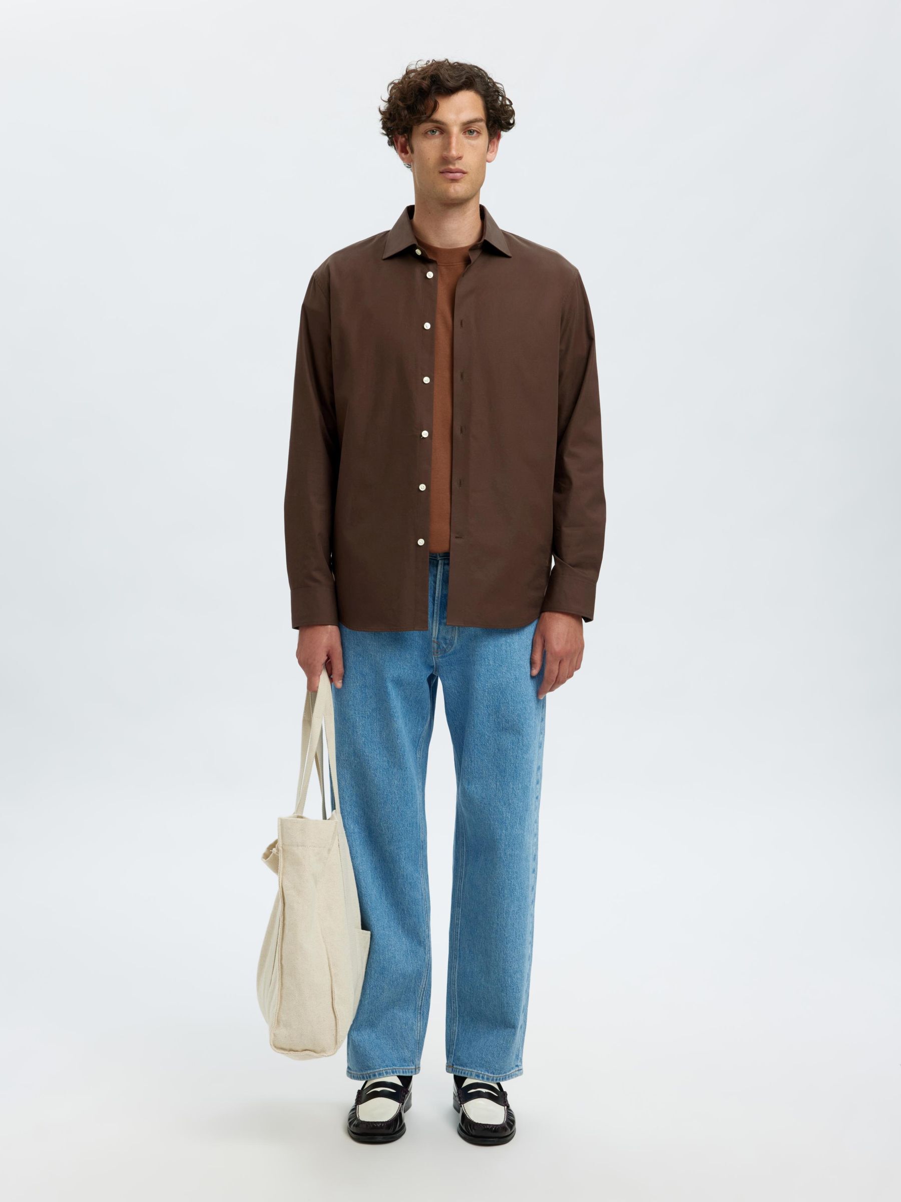 NORMAL PASSFORM SKJORTA, Demitasse, highres