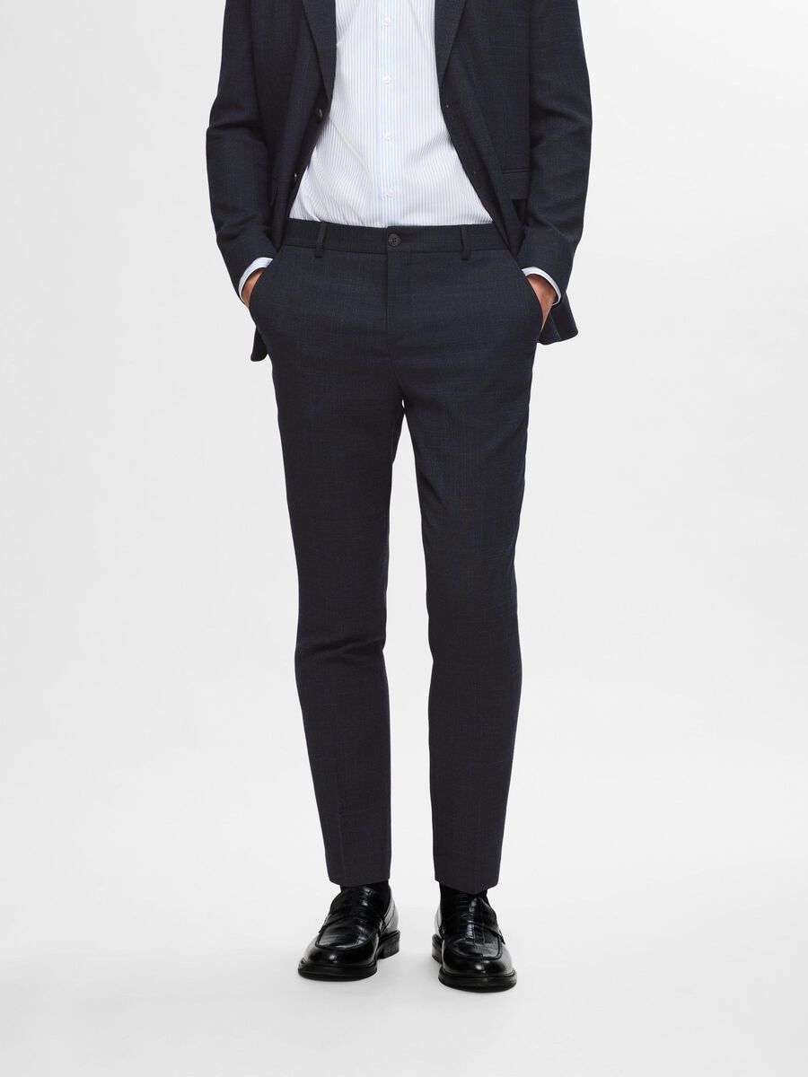 Selected SLIM FIT WOOL BLEND SUIT TROUSERS, Dark Blue, highres - 16095300_DarkBlue_003.jpg