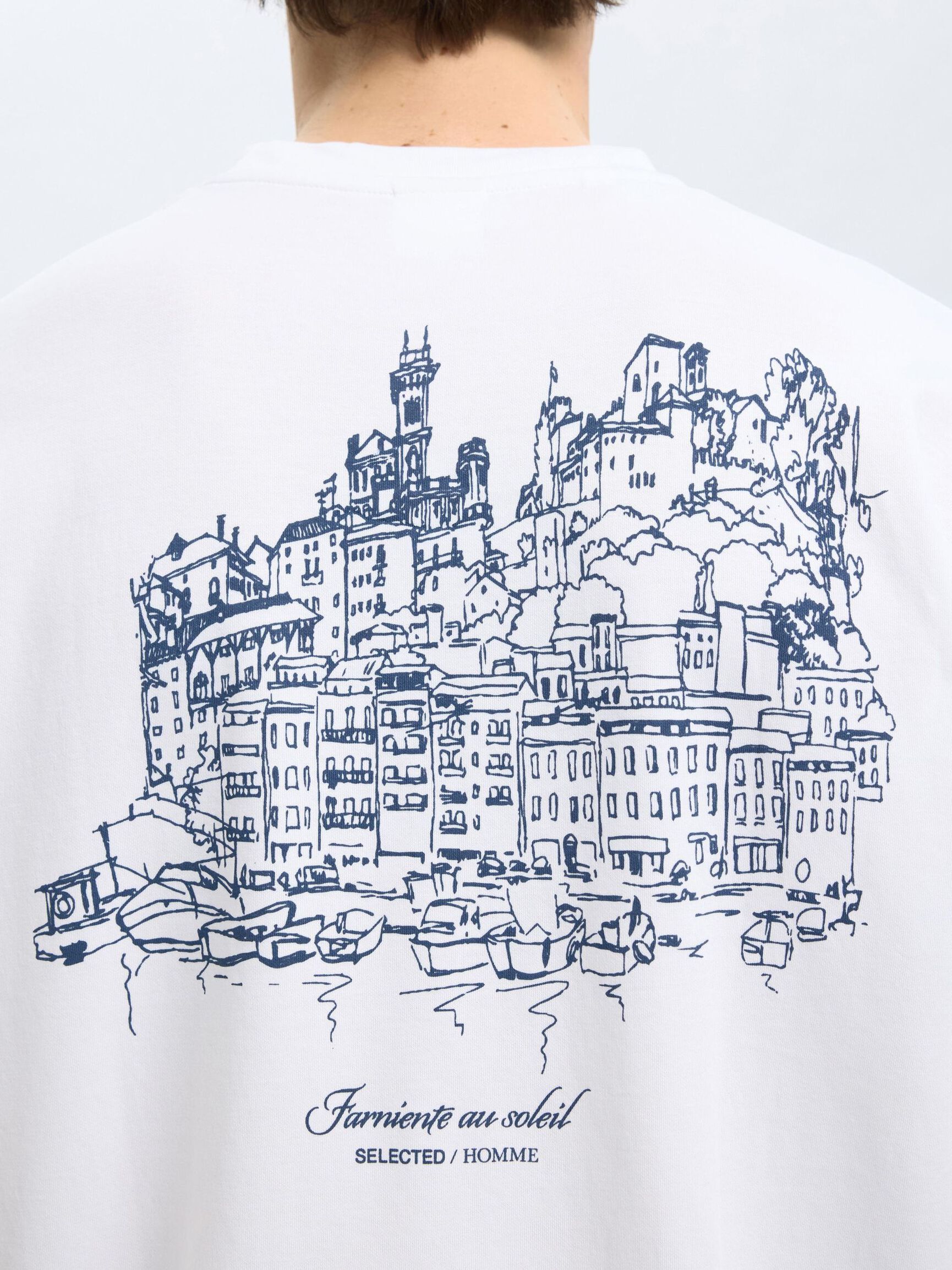 LOOSE FIT PRINTED T-SHIRT, Bright White, highres