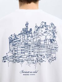 LOOSE FIT PRINTED T-SHIRT, Bright White, highres