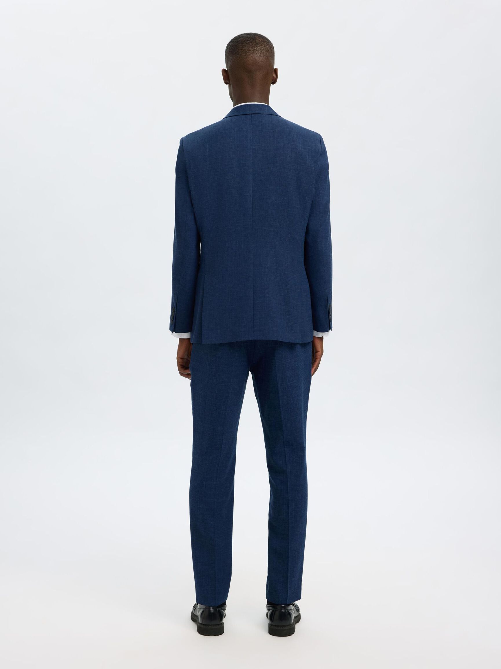 SLIM FIT DUBBELKNÄPPT KAVAJ, Dark Navy, highres