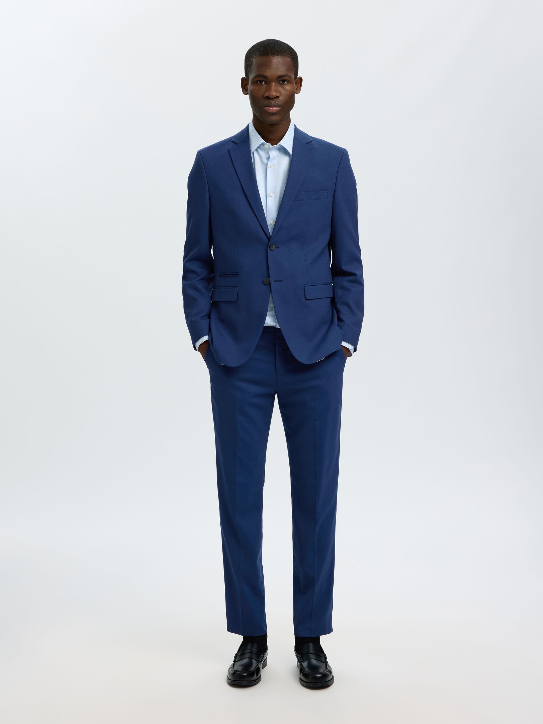 GEWEVEN WOLMIX BLAZER, Blue Depths, highres