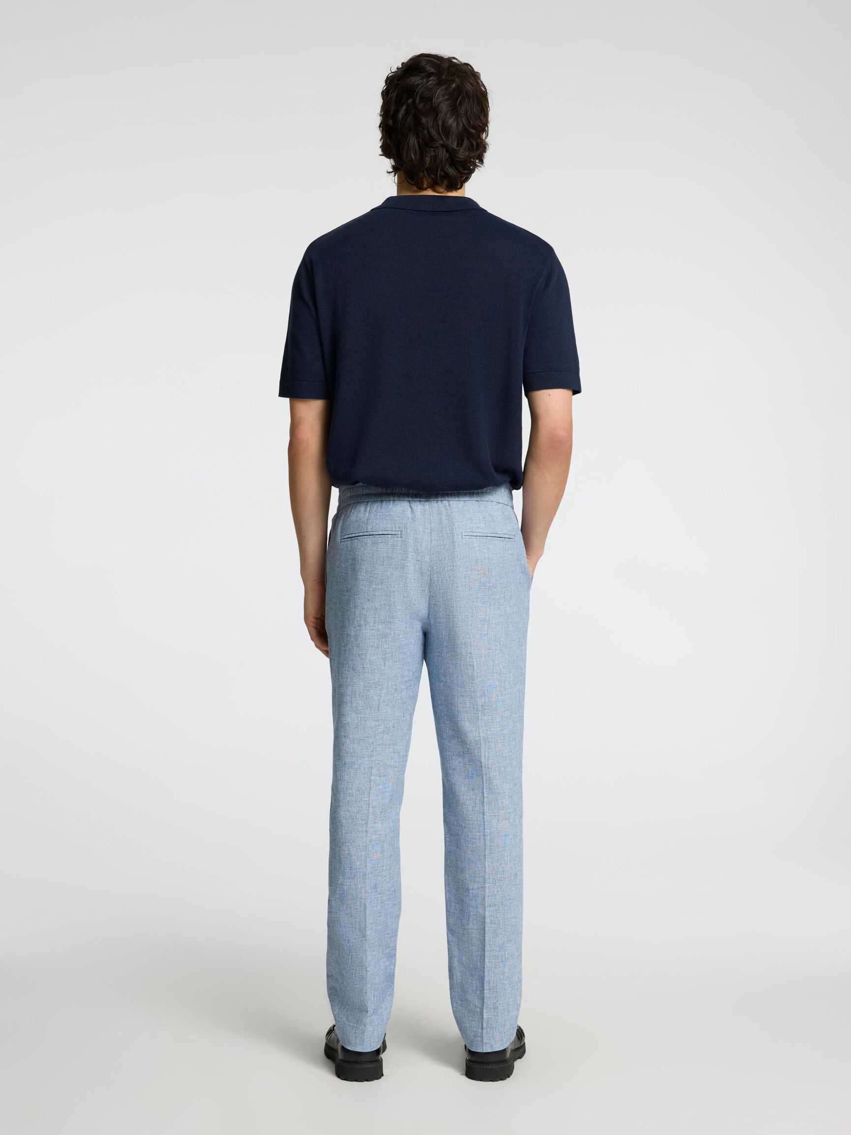 LIN MÉLANGÉ PANTALON DE COSTUME, Light Blue, highres