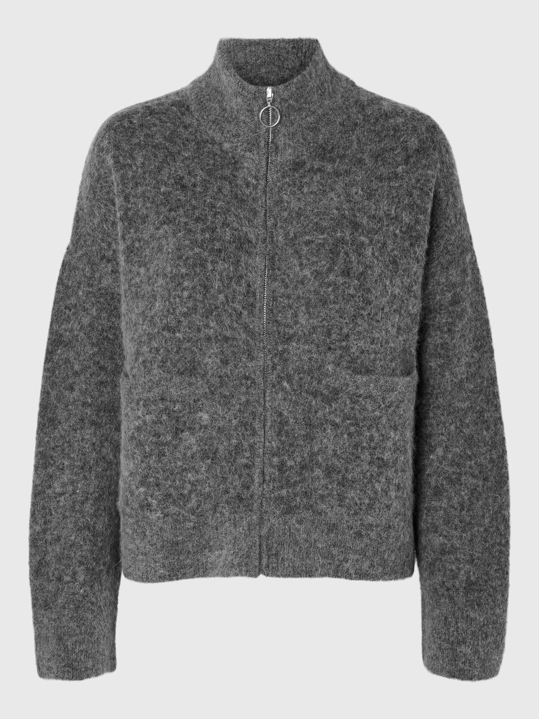CARDIGAN, Medium Grey Melange, highres