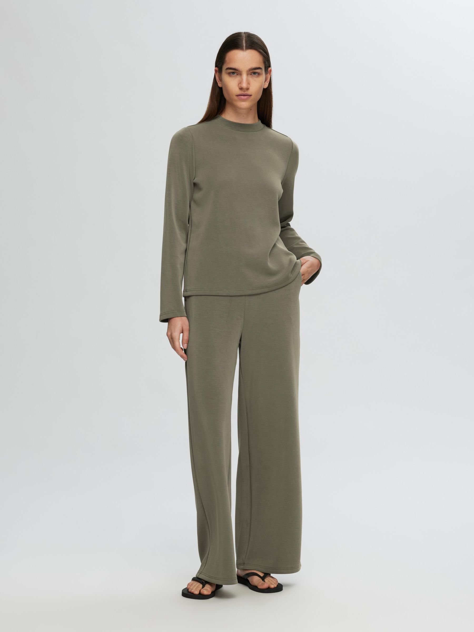 RELAXED FIT TROUSERS, Kalamata, highres