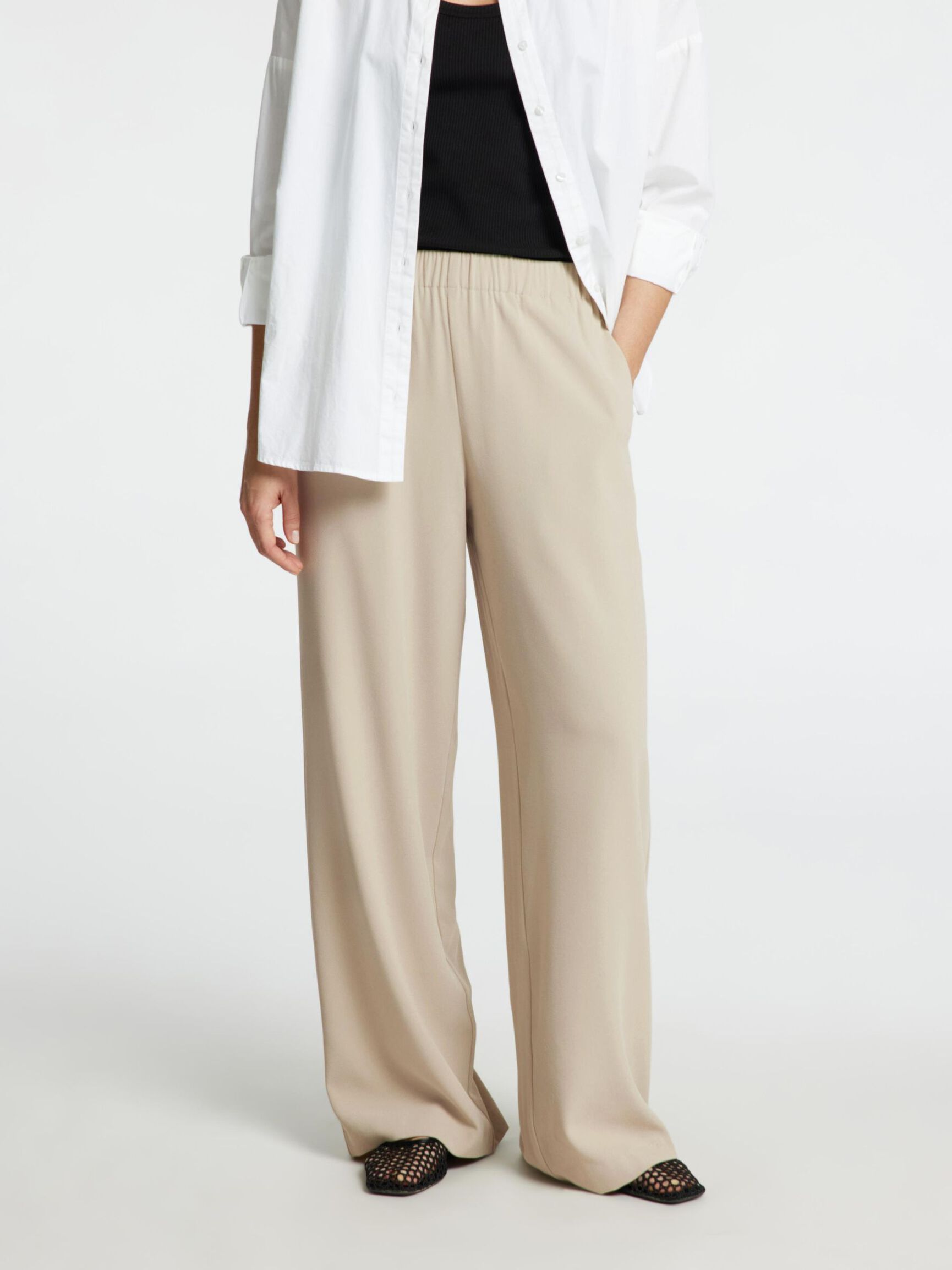 CLASSIC WIDE-LEG TROUSERS, Island Fossil, highres