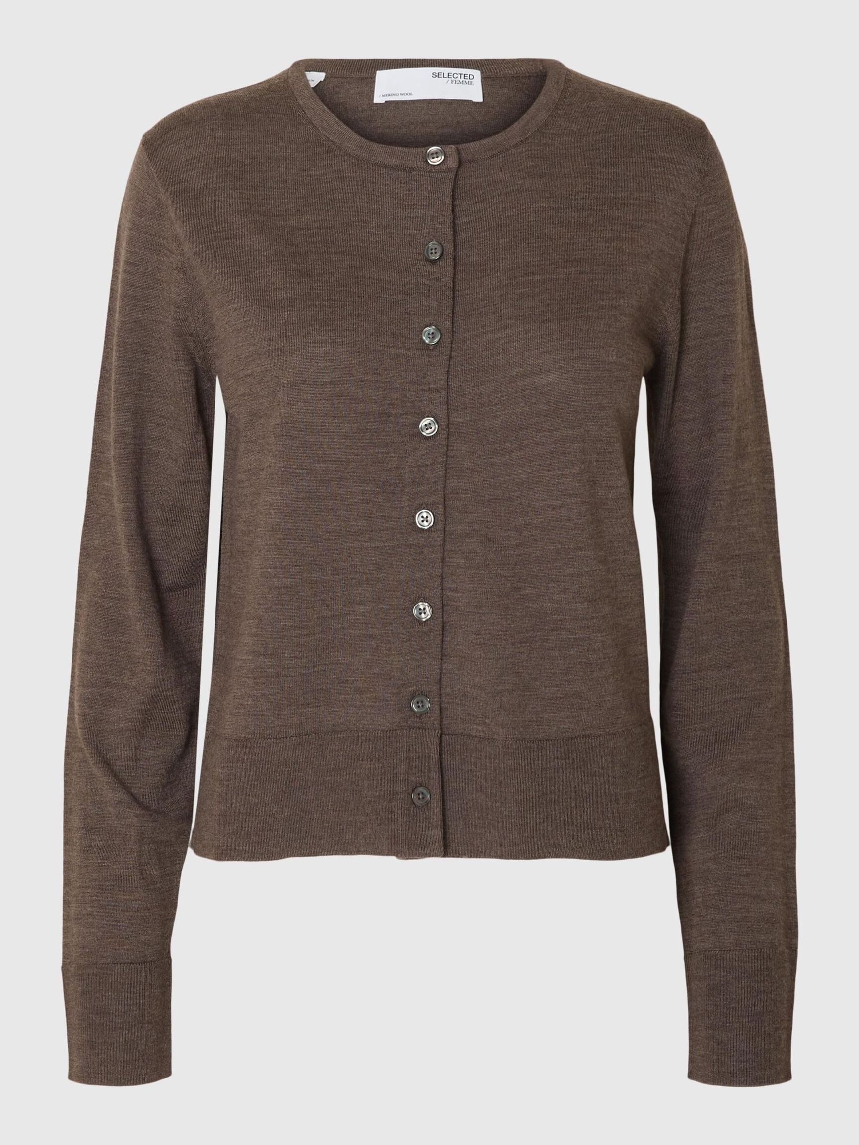100% MERINOULD STRIKKET CARDIGAN, Delicioso, highres