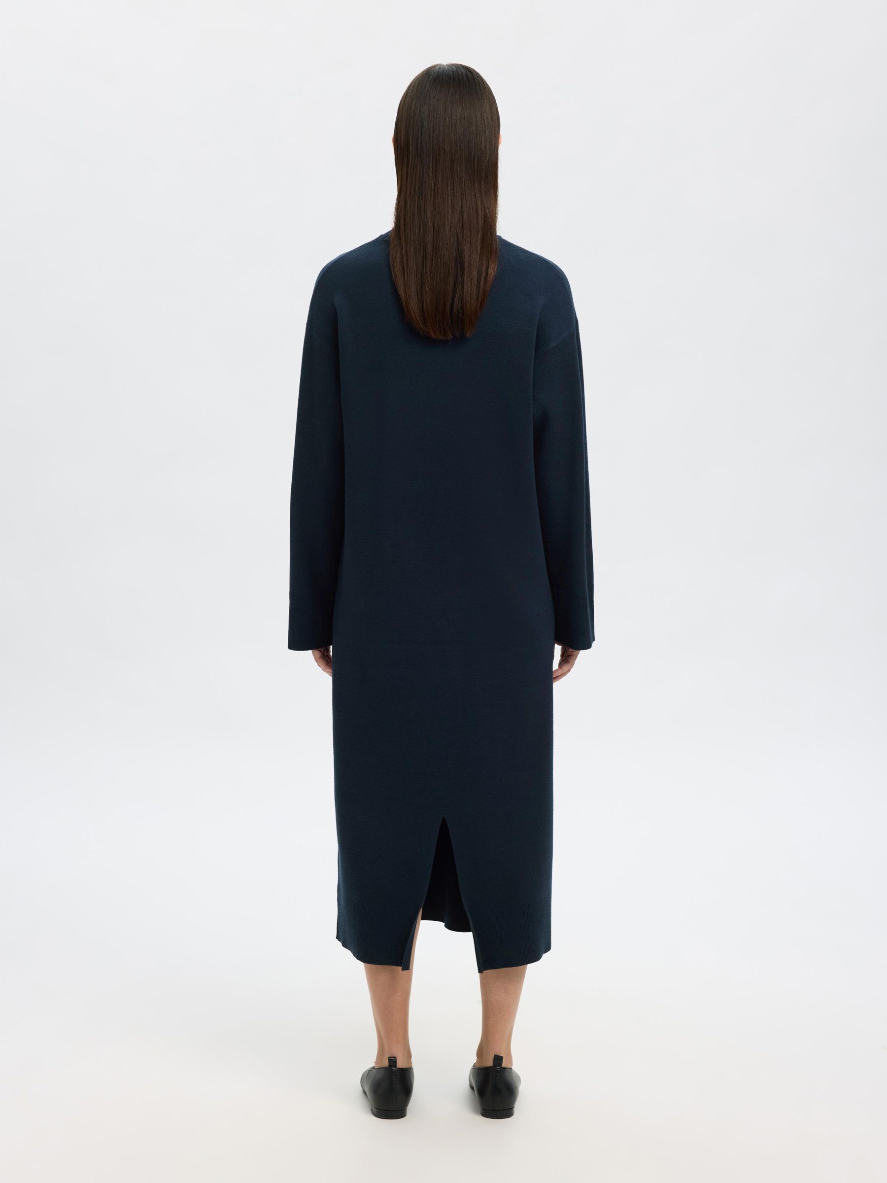 MAXI STRICKKLEID, Dark Sapphire, highres