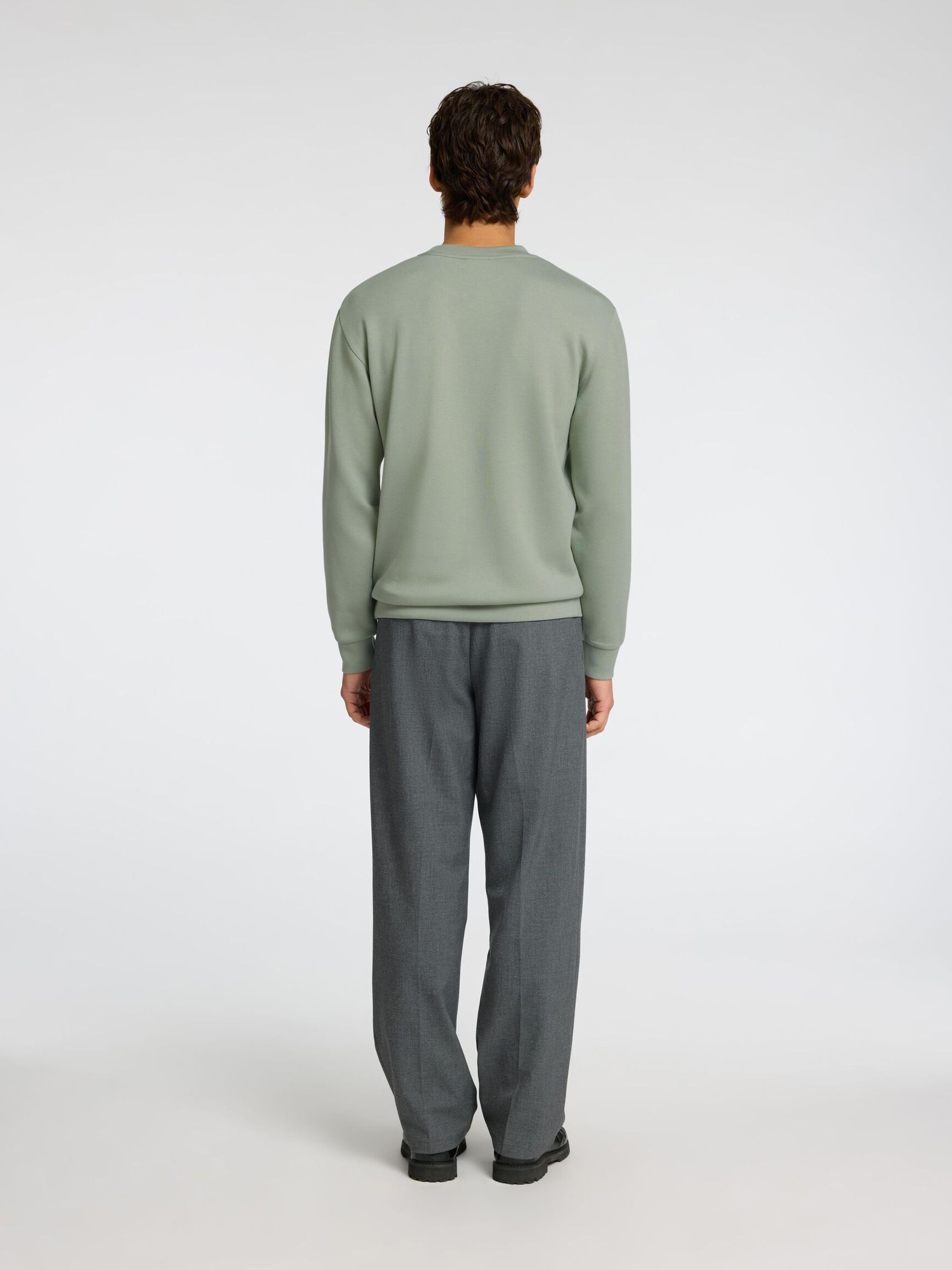 VISCOSE BLEND SWEATSHIRT, Iceberg Green, highres
