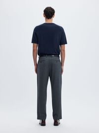 COTTON SHORT-SLEEVED T-SHIRT, Navy Blazer, highres