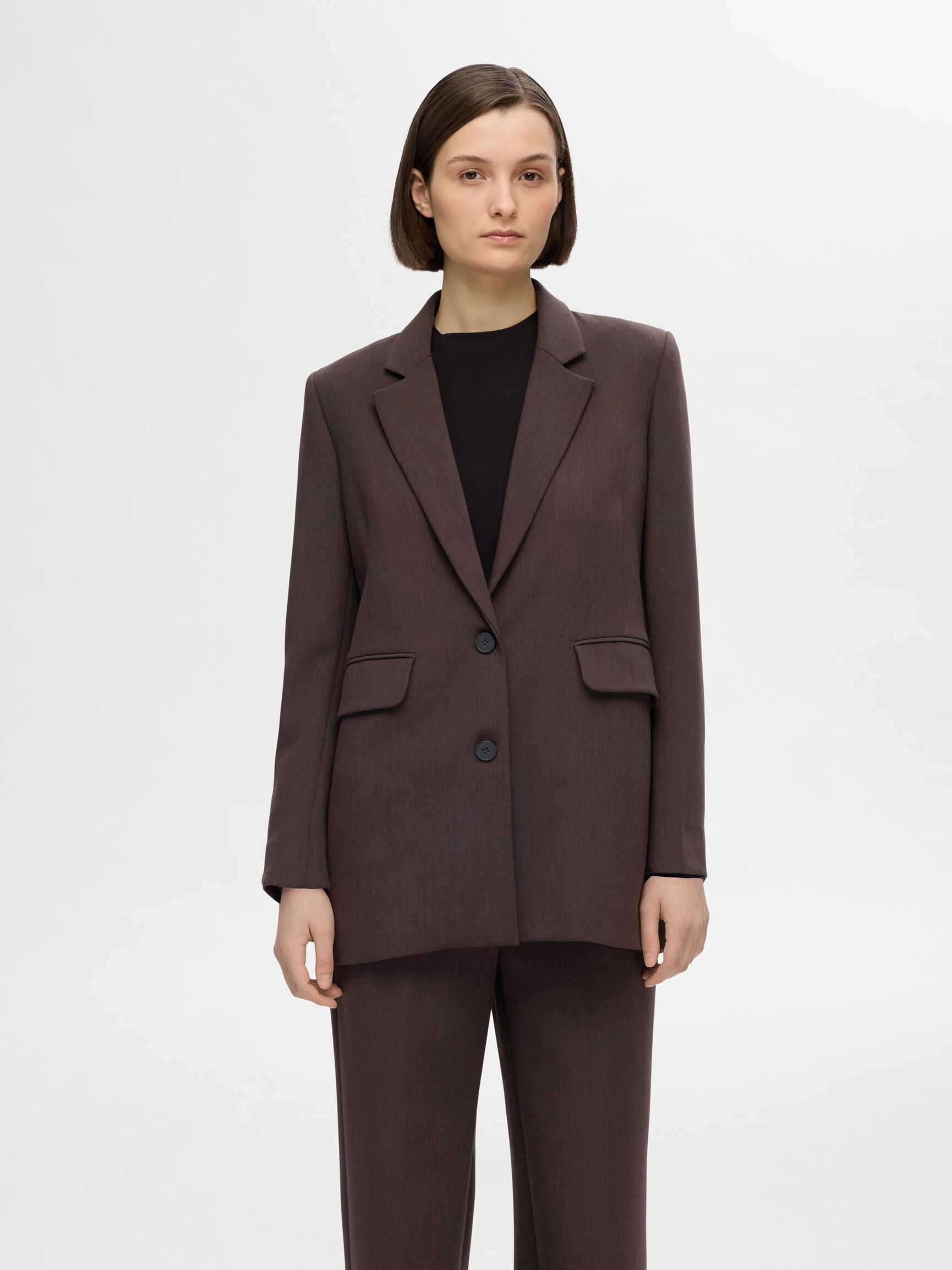 RELAXED FIT BLAZER, Coffee Bean, highres