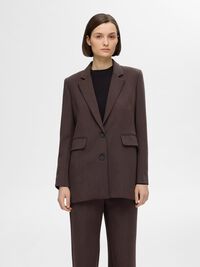 RELAXED FIT BLAZER, Coffee Bean, highres