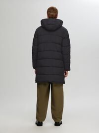 LANGE WATTIERTE JACKE, Black, highres