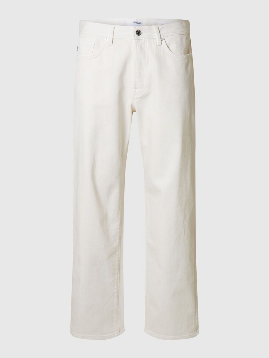 Selected 220 LOOSE-FIT JEANS, Egret, highres - 16096313_Egret_001.jpg