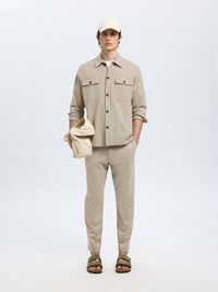 LÅNGA ÄRMAR ÖVERSKJORTA, Pure Cashmere, highres