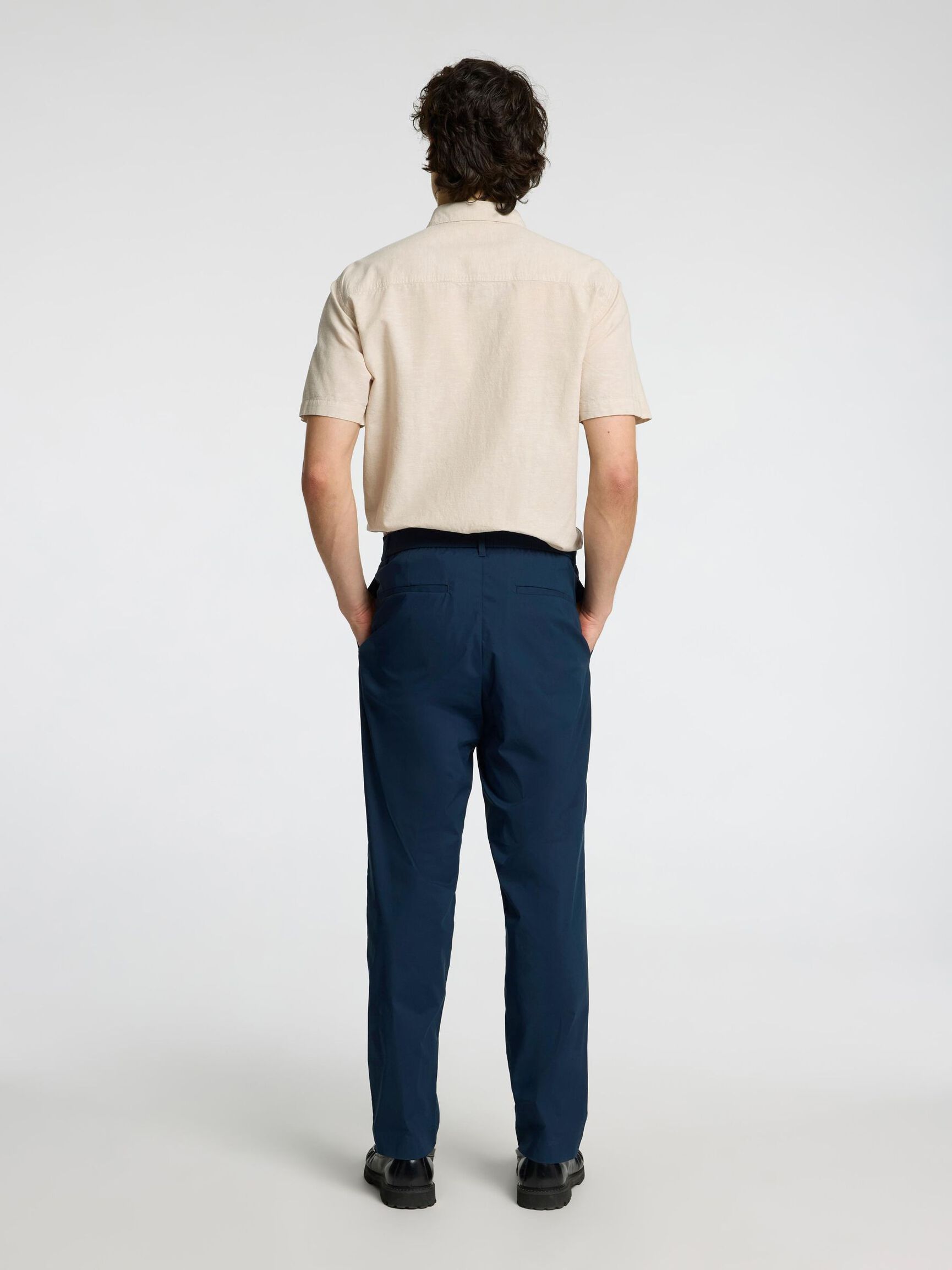 190 REGULAR FIT TAPERED TROUSERS, Dark Sapphire, highres