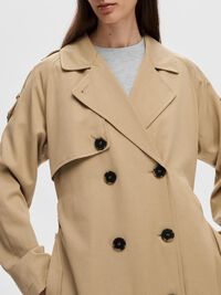 DUBBELKNÄPPT TRENCHCOAT, Cornstalk, highres