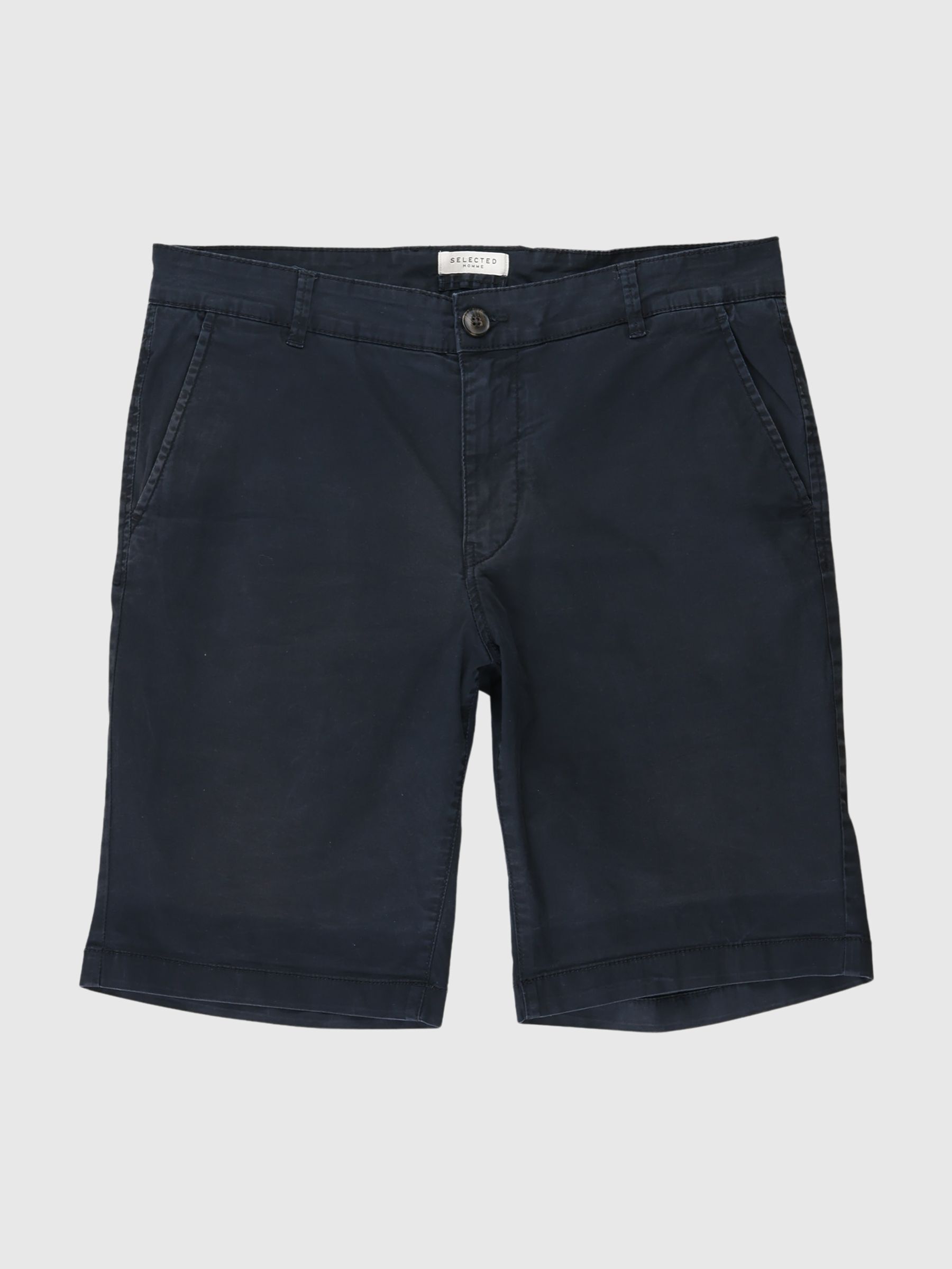 SLHPARIS REGULAR FIT CHINOSHORTS, Black, highres
