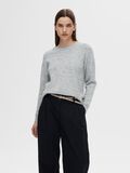 Selected LANGÄRMELIGER STRICKPULLOVER, Light Grey Melange, highres - 16074482_LightGreyMelange_003.jpg