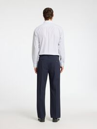 100% COTTON SLIM FIT SHIRT, Bright White, highres