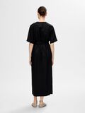 Selected LINEN BLEND MAXI WRAP DRESS, Black, highres - 16093975_Black_004.jpg