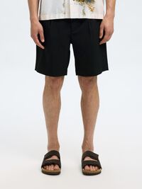 DRAWSTRING SHORTS, Black, highres