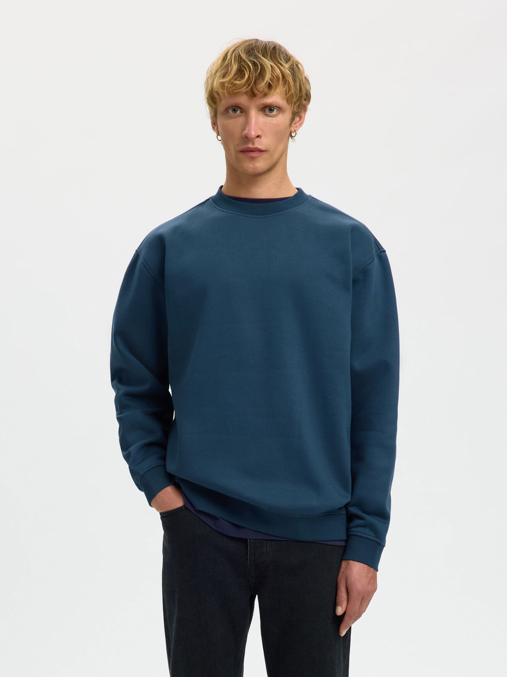 COTTON BLEND SWEATSHIRT, Key Largo, highres