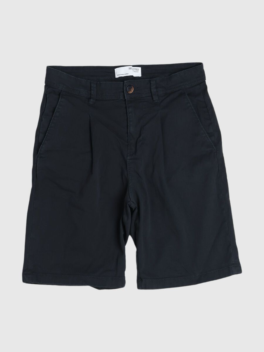 Selected CLASSIC CHINO SHORTS, Dark Shadow, highres - 80000168_DarkShadow_001.jpg