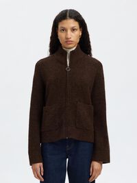 WOOL BLEND CARDIGAN, Delicioso, highres