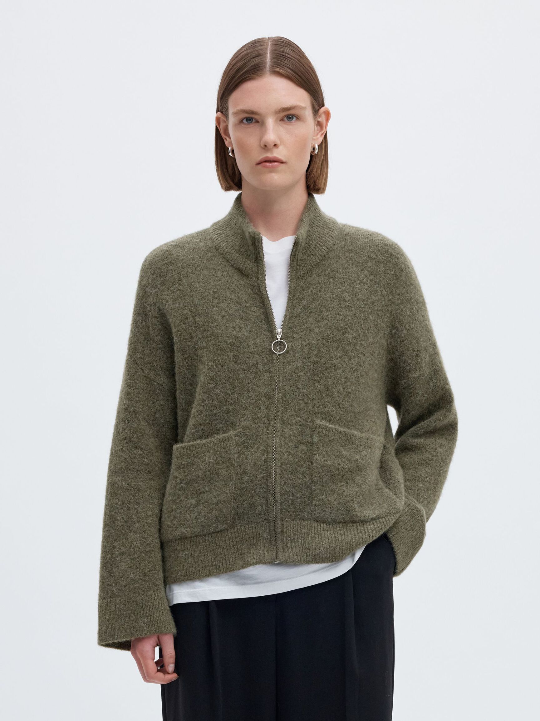 LAINE MÉLANGÉE CARDIGAN, Kalamata, highres