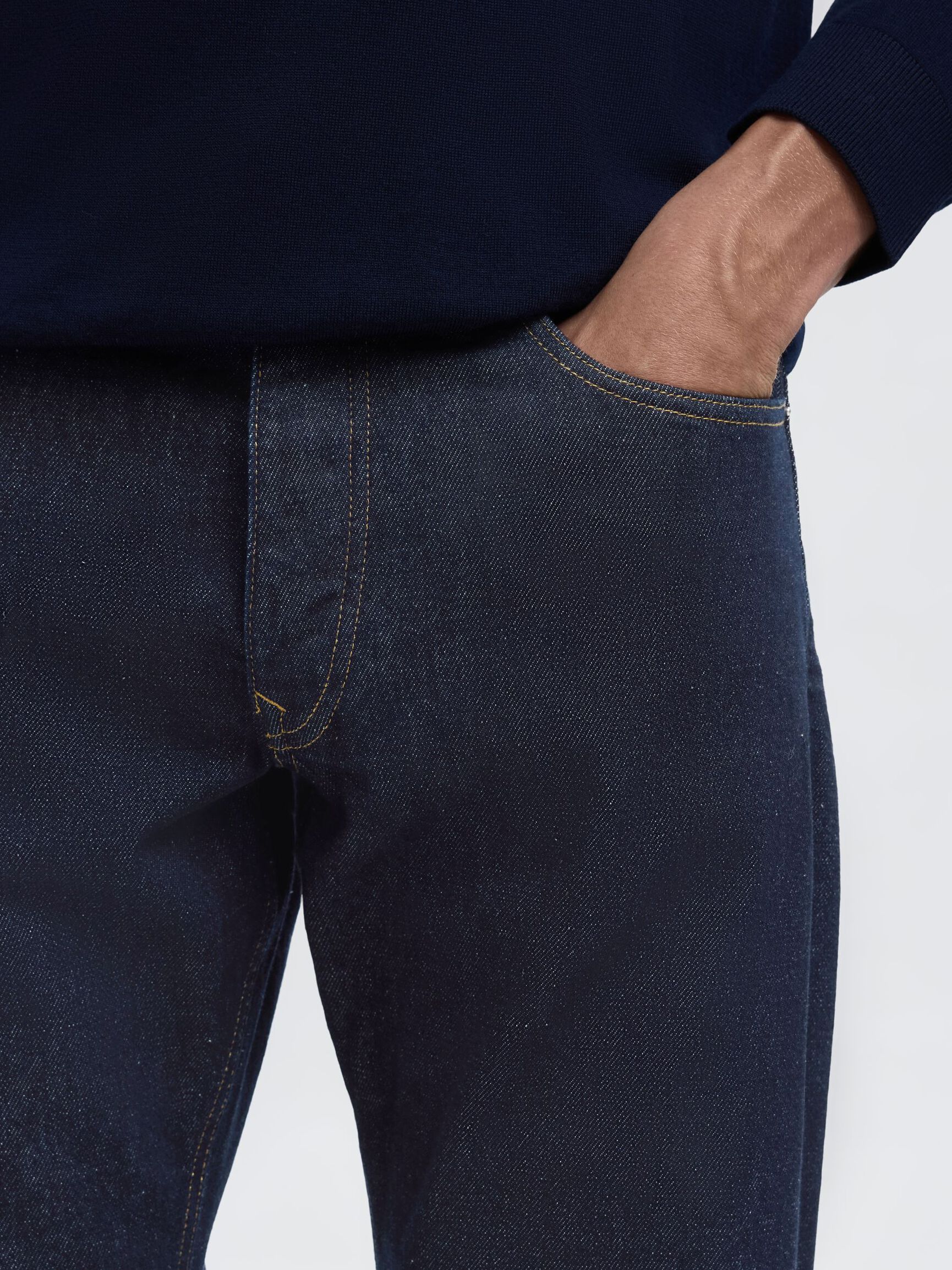 190 JEANS AJUSTADOS, Dark Blue Denim, highres