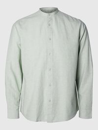 LONGSLEEVE LINNENMIX OVERHEMD, Iceberg Green, highres