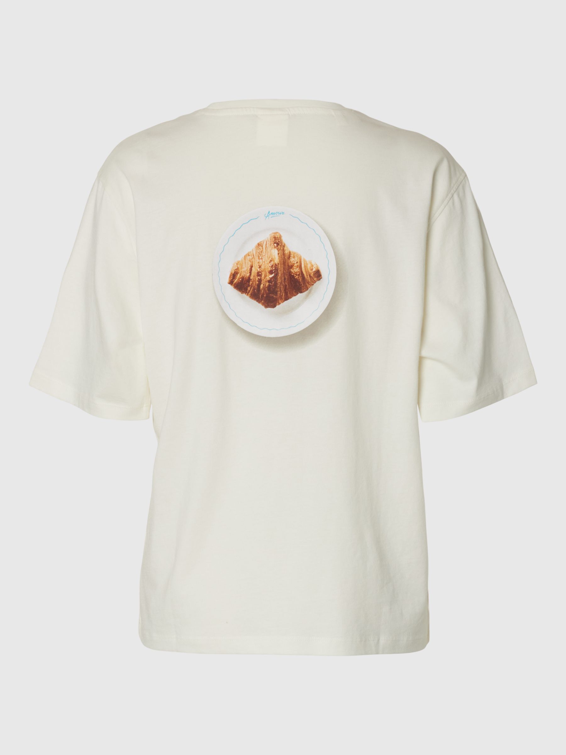 REGULAR FIT PRINT T-SHIRT, Egret, highres