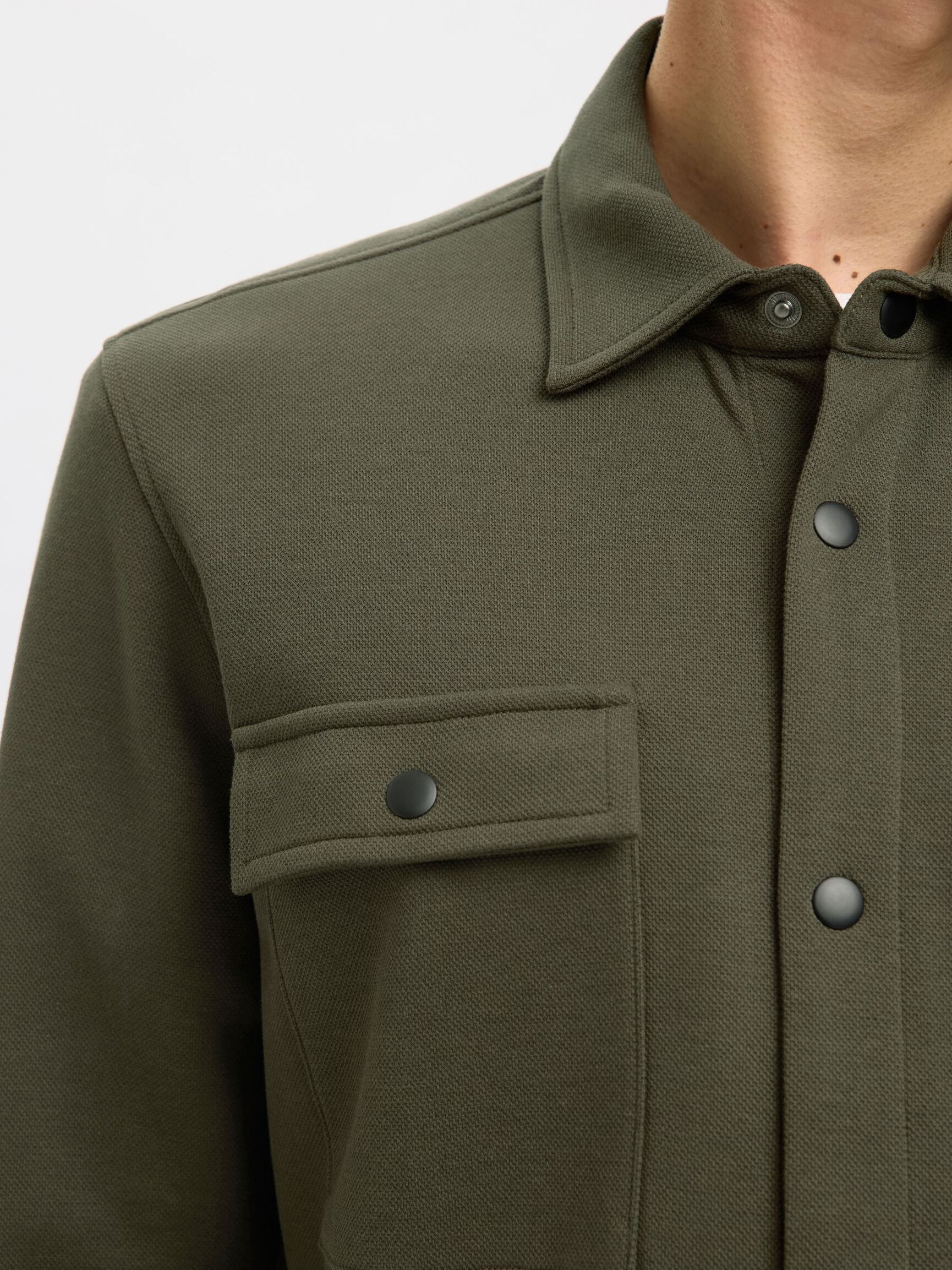 CLASSIC OVERSHIRT, Forest Night, highres