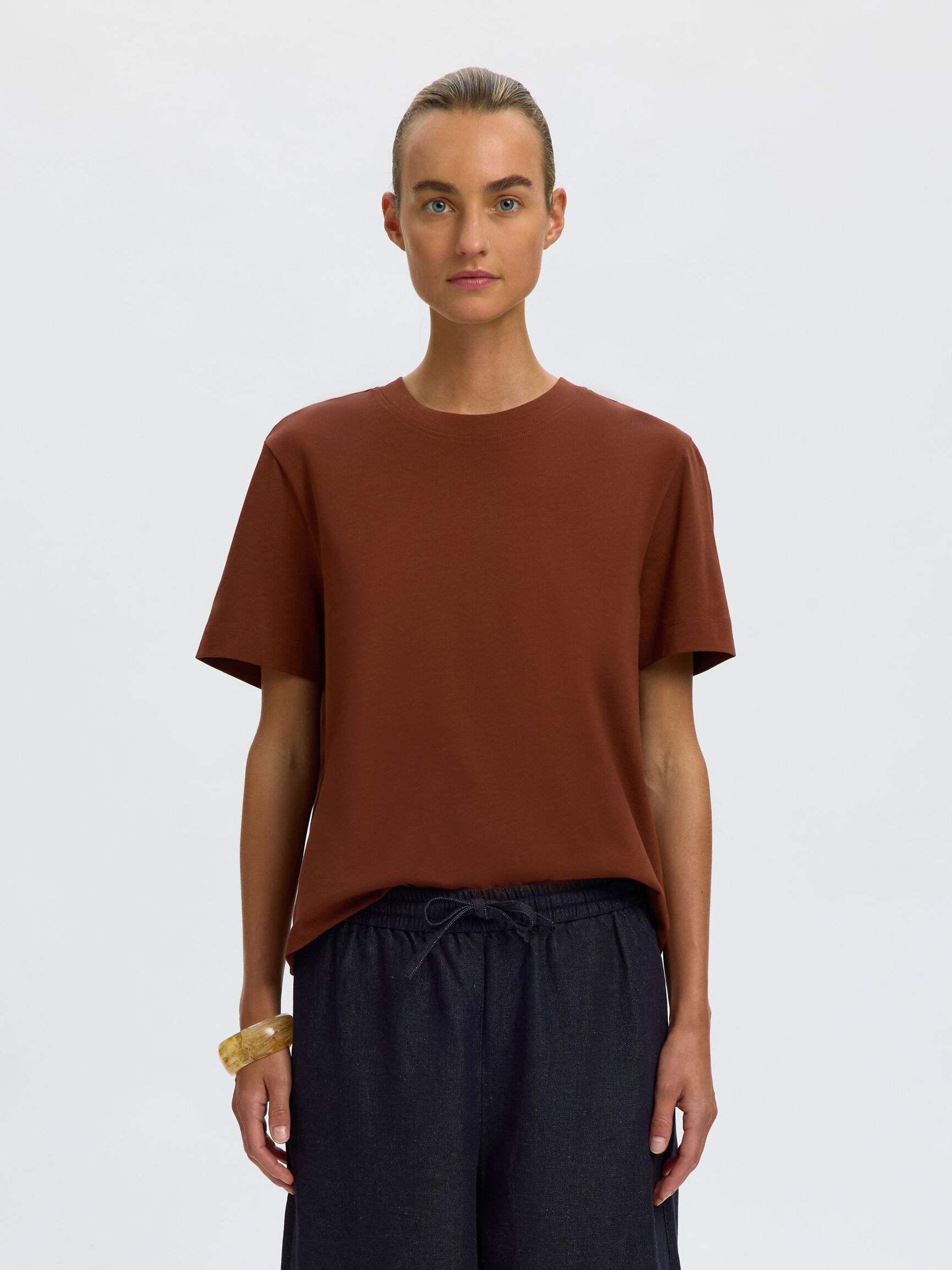 BOXY T-SHIRT, Cherry Mahogany, highres