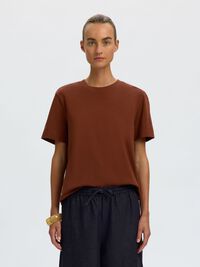 BOXY T-SHIRT, Cherry Mahogany, highres