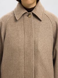 WOOL BLEND JACKET, Travertine, highres