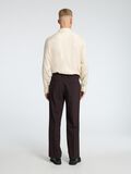 Selected WOOL BLEND PLEATED LOOSE-FIT TROUSERS, Demitasse, highres - 16097838_Demitasse_004.jpg