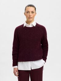 LONG-SLEEVED KNITTED JUMPER, Fig, highres