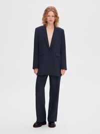 VISKOSEMIX OVERSIZED BLAZER, Dark Sapphire, highres