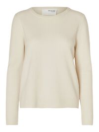 100% KASCHMIR PULLOVER, Birch, highres