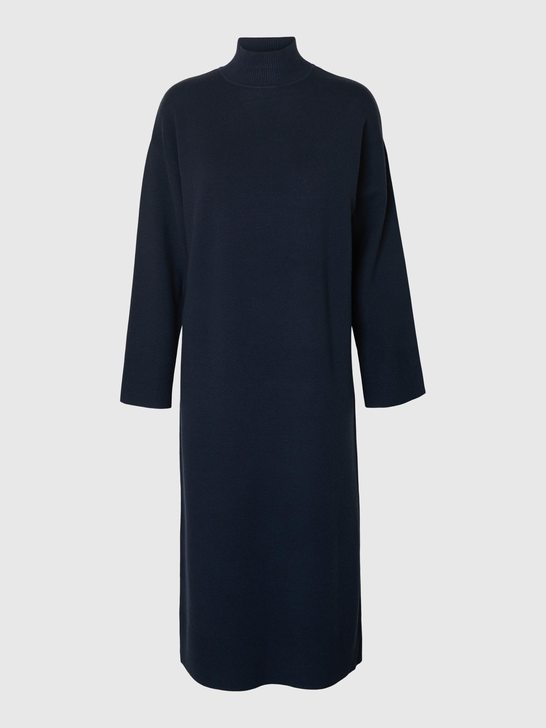 MAXI STRICKKLEID, Dark Sapphire, highres