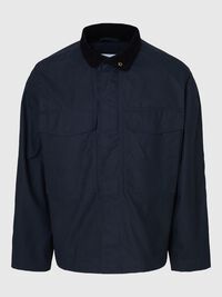 GEWACHSTE BAUMWOLL JACKE, Sky Captain, highres