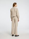 Selected HOOG GETAILLEERD WIDE FIT JEANS, Beige, highres - 16096664_Beige_1166571_004.jpg