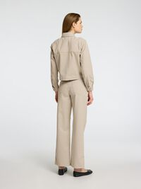 HÖG MIDJA VIDA JEANS, Beige, highres