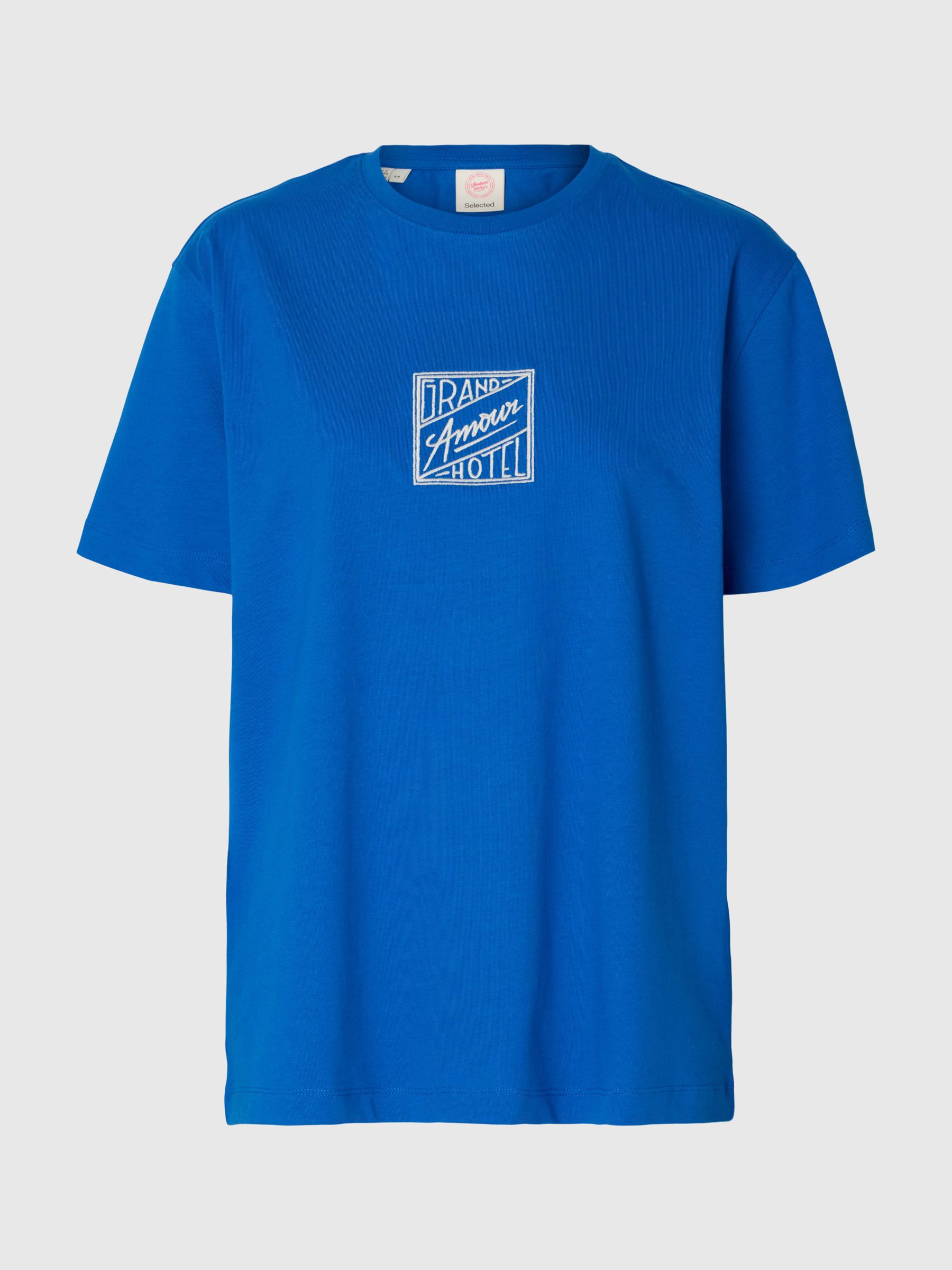 RELAXED FIT T-SHIRT, Victoria Blue, highres