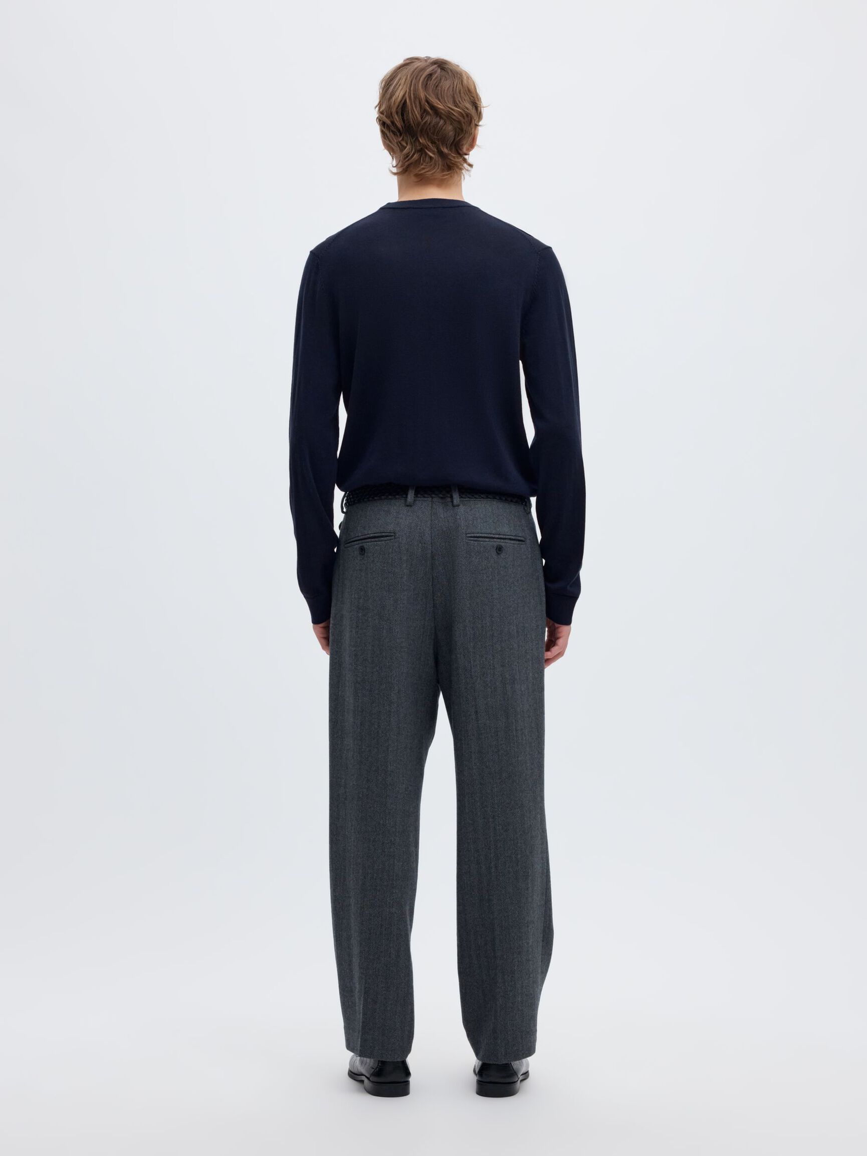 PULLOVER, Navy Blazer, highres