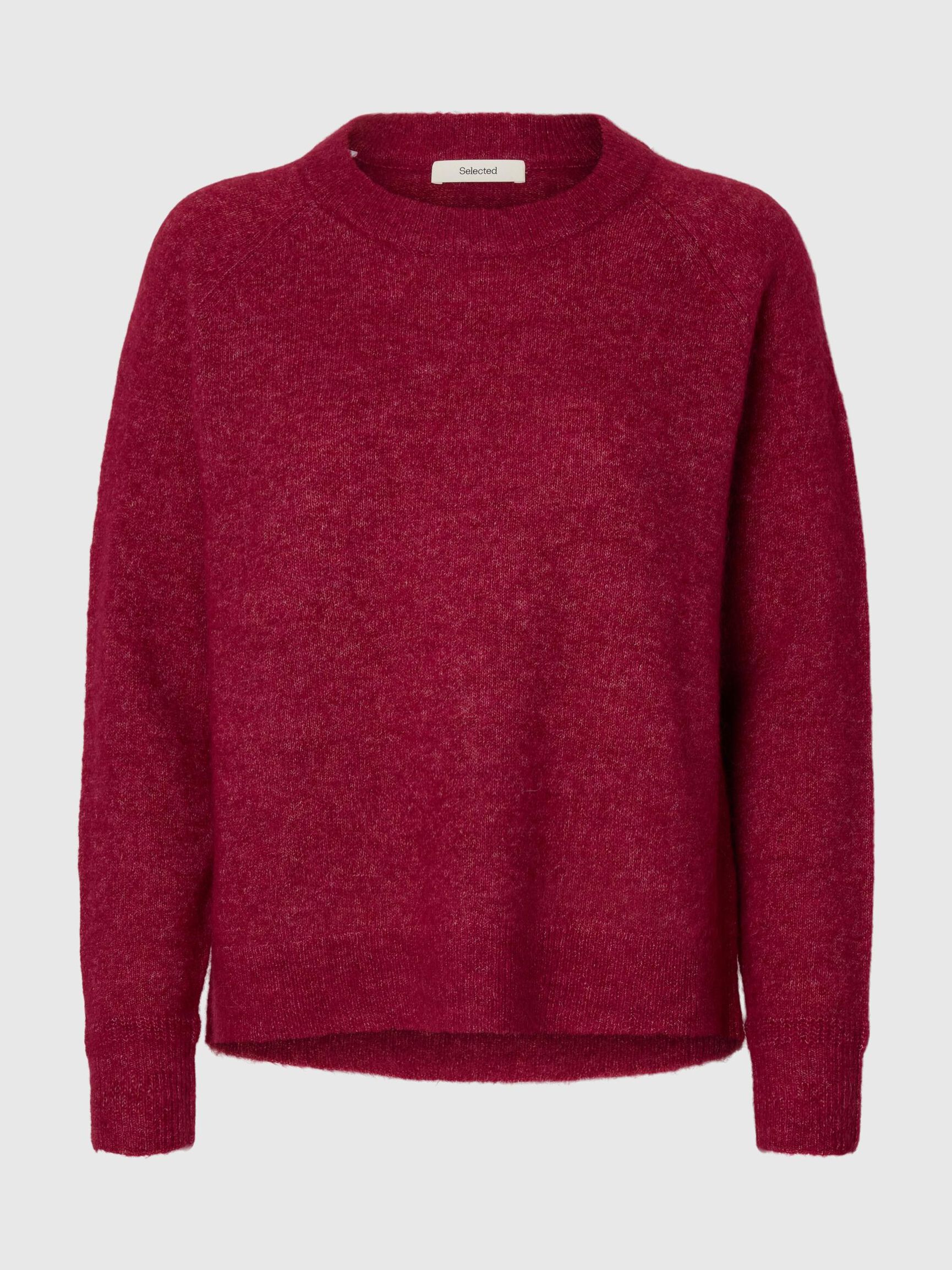 WOOL BLEND JUMPER, Anemone, highres