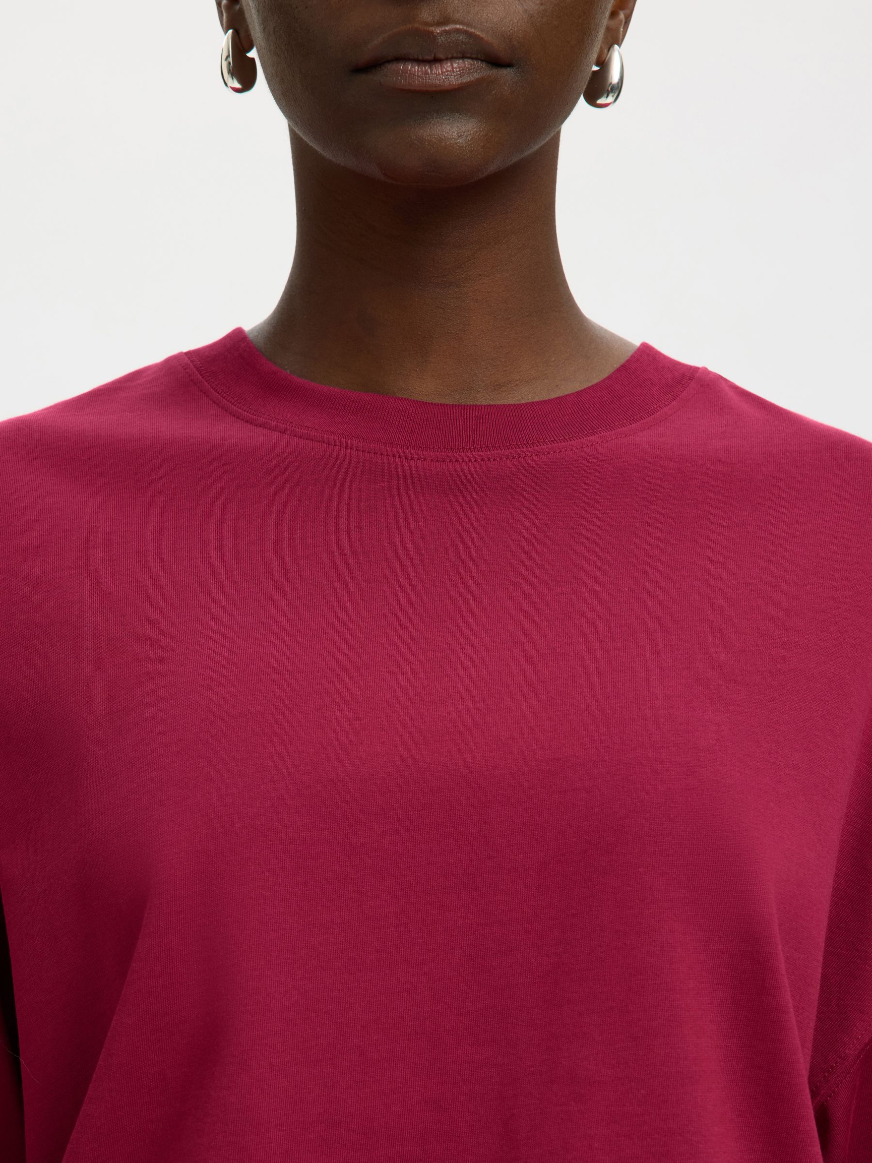 ESSENTIAL OVERSIZED T-SHIRT, Anemone, highres